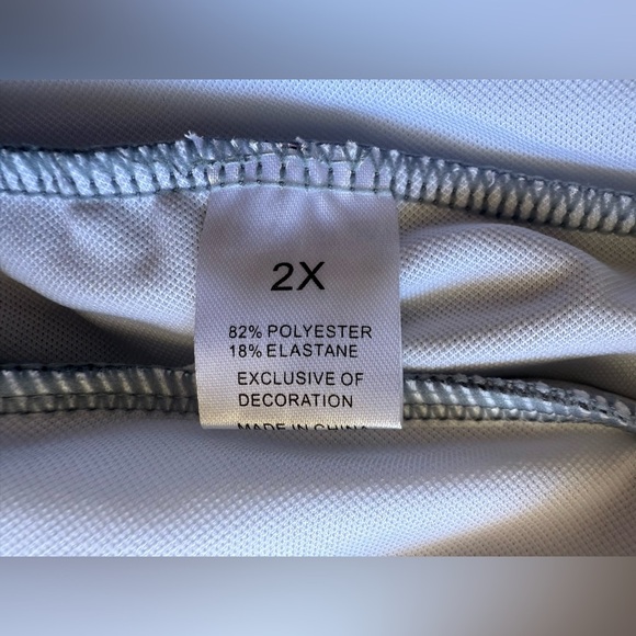 umbranded swim short plus size 2X eslastic and floral waist gray - Picture 5 of 14